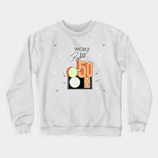 world radio 50 podcast Crewneck Sweatshirt